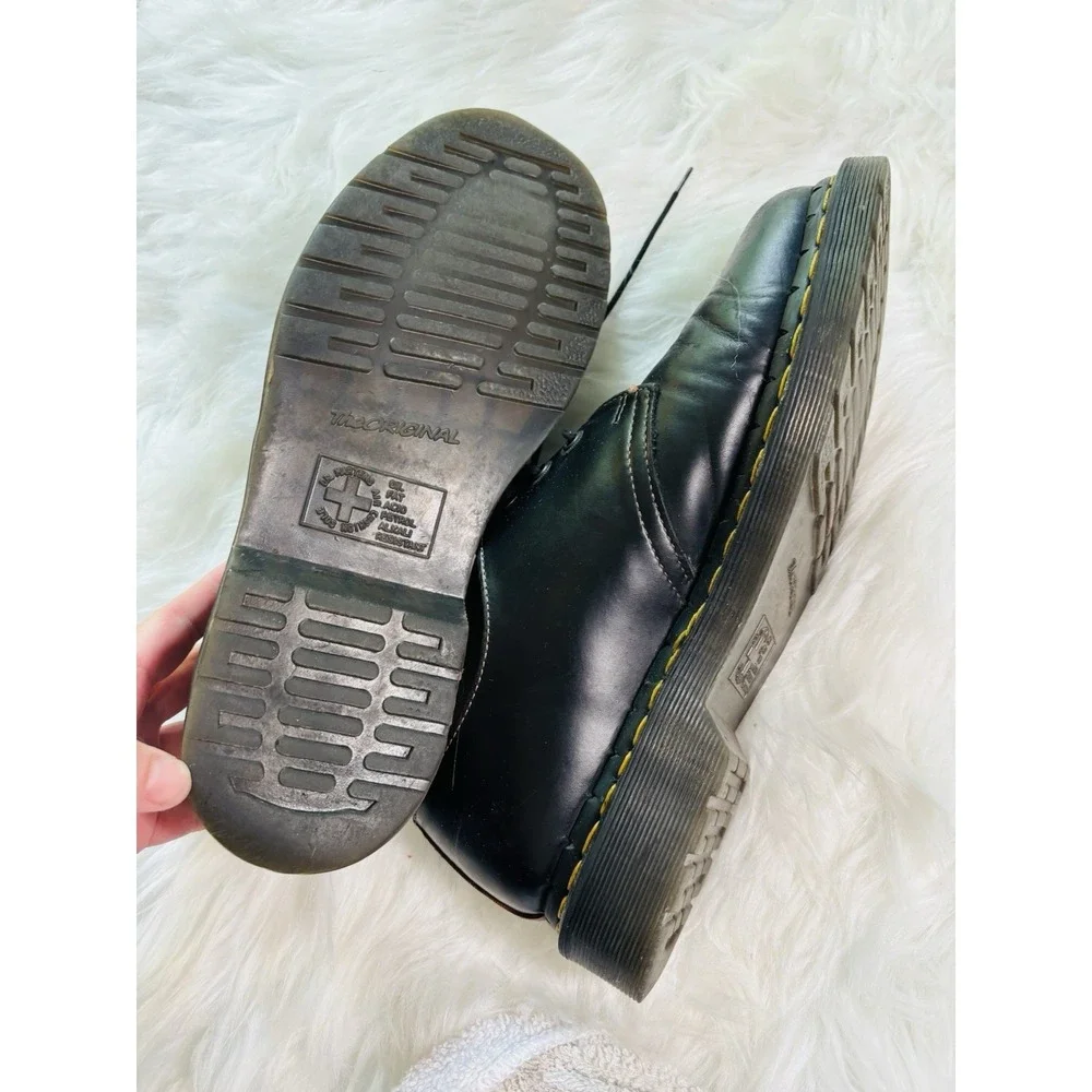 Men's Size 9 Dr. Martens 1461 3 Eye Leather Oxfords 11838002 BLACK SMOOTH